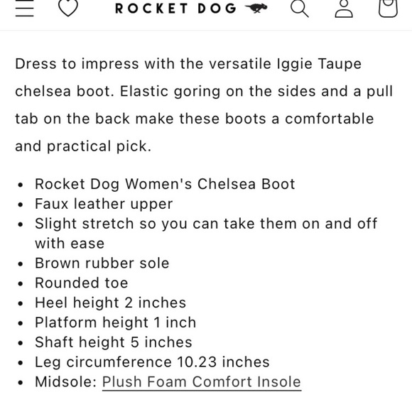 Rocket Dog Iggie Taupe Chelsie Boots Size 7.5 - Picture 11 of 11